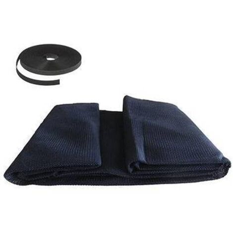 ZANZARIERA FINESTRA A STRAPPO EFFE - POLIESTERE NERO CM 150 H.CM 180 - 5 pezzi