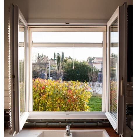 Zanzariera fissa in alluminio senza foratura WERKA PRO100 x 160 cm