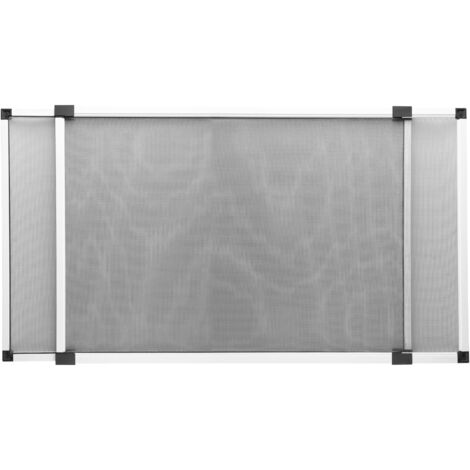Zanzariera fissa per finestra estensibile 70-135x50cm bianca