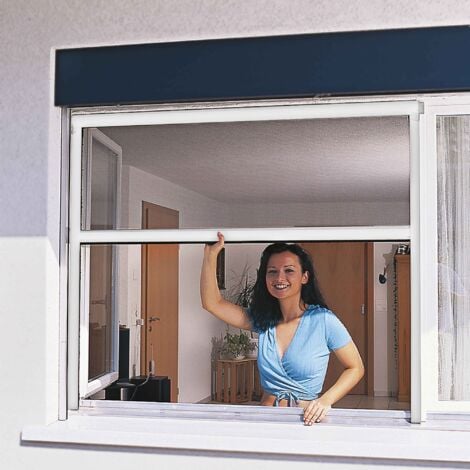 Zanzariera in alluminio avvolgibile automatica Windhager100 x 160 cm