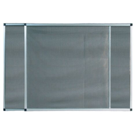 Zanzariera in Fibra a Telaio Estensibile Multidirezionale Grigio 50x40 cm