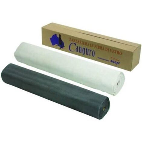 Zanzariera in fibra vetro extra - Specifiche: maglia 18/16 - cm 150 x mt 50 - Colore: Grigio