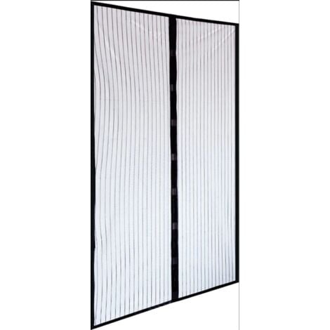 Zanzariera in Poliestere con Magneti cm 120x240 per porta Nero IRS