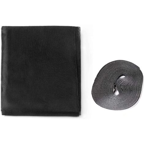 ZANZARIERA IN POLIESTERE PER PORTE cm 75 x 250 - col. nero - 2 teli