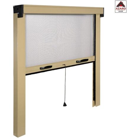 zanzariera IRS-CE alluminio avorio cm 120x170 verticale per finestra finestre