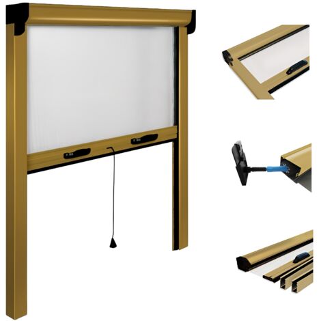 ZANZARIERA IRS OPERA 120X160 CM VERTICALE BRONZO