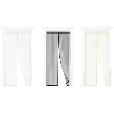 Zanzariera Magnetica Per Porta Ingresso E Finestre Anti Insetti Zanzare Protezione Mosche Si Chiude da Sola, misura140X240coloreBianco