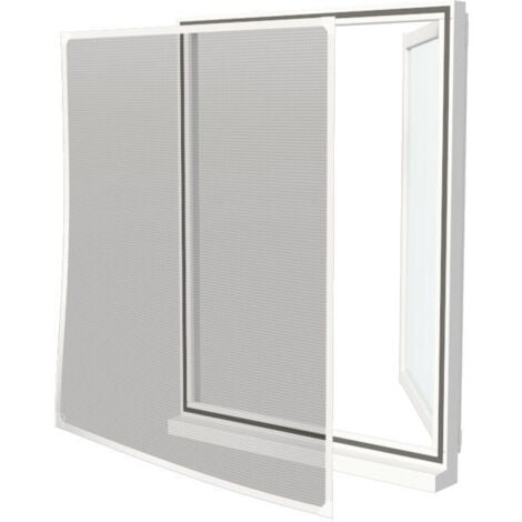 Zanzariera magnetica senza perforazione tagliabile 100 x 120 cm Bianco