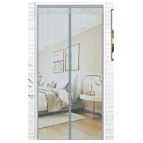 Zanzariera magnetica, zanzariera a chiusura automatica, 100 x 220 cm (grigio)