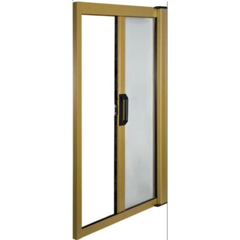 Zanzariera orizzontale per porta in Alluminio cm. 160x250 con Rete in fibra di vetro colore Bronzo IRS