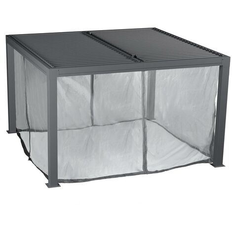 Gazebo pieghevole professionale 4x4mt - Alluminio 6cm - Blu