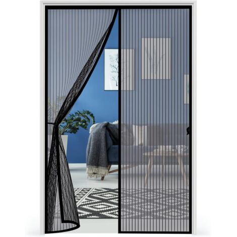 Zanzariera per porta e finestra 90x200, zanzariera magnetica per porta e finestra con chiusura automatica, maglia ultra fine, anti-zanzare e anti-polvere, tenda zanzariera per porta e finestra