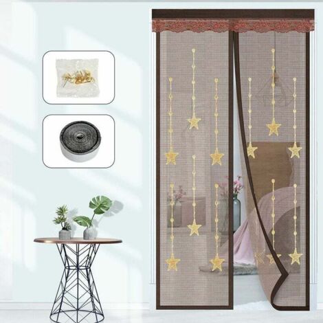 Zanzariera per portafinestra - Tenda magnetica anti-insetti con montaggio adesivo, senza fori - Ideale per portafinestra, portafinestra