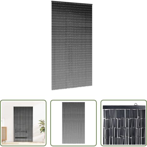 Zanzariera per porte -  Tenda Antimosche per Porte Grigio Scuro 120x220 cm Bambù