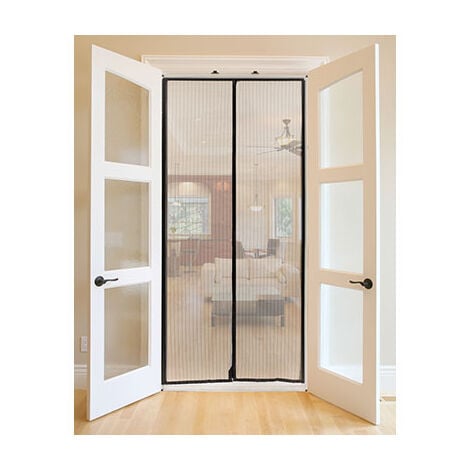 Zanzariera porta magnetica effe poliestere grigio pannelli 2 cm 120 h.cm 250