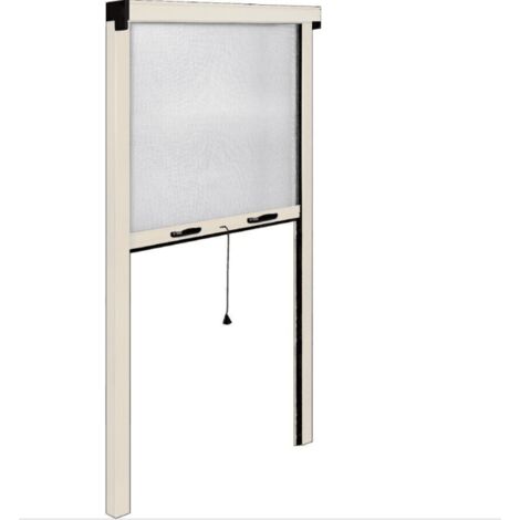 ZANZARIERA RULLO AVVOLGIBILE FINESTRA 80x170 RIDUCIBILE IN ALLUMINIO AVORIO 0910