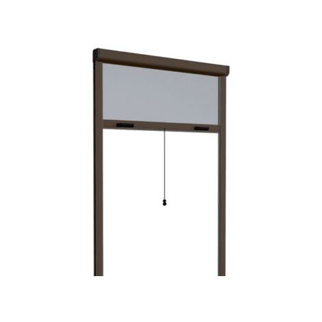 ZANZARIERA RULLO AVVOLGIBILE MARRONE FINESTRE FRIZIONE 140X170 RIDUCIBILE 0919