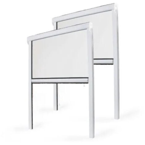 Zanzariera Tagliabile PVC Bianco - L 100 x H 160 cm - Set 2