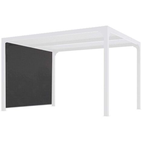 Zanzariera Tenda Laterale 2.8 metri in PVC per Pergola Bioclimatica in Alluminio