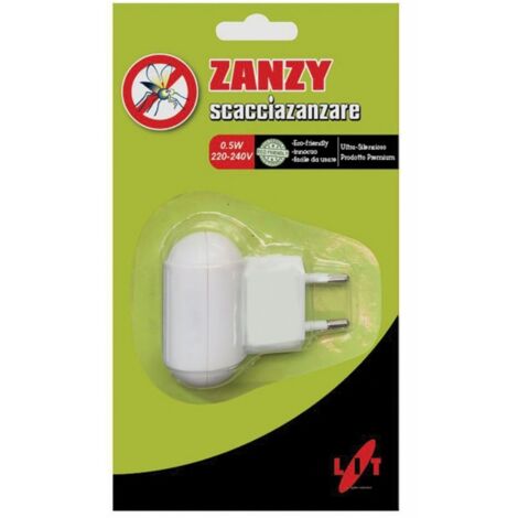 ZANZARIERA ULTRASUONI CACCIA ZANZARE ZANZALUX CACCIA INSETTI 0,5W