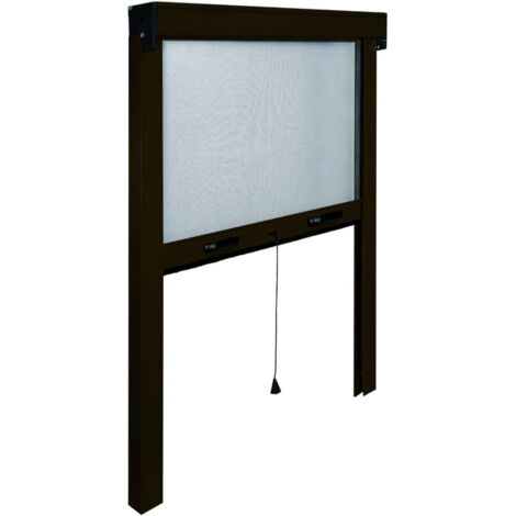 ZANZARIERA VERTICALE IN KIT col. Marrone (RAL 8017) cm.140x240