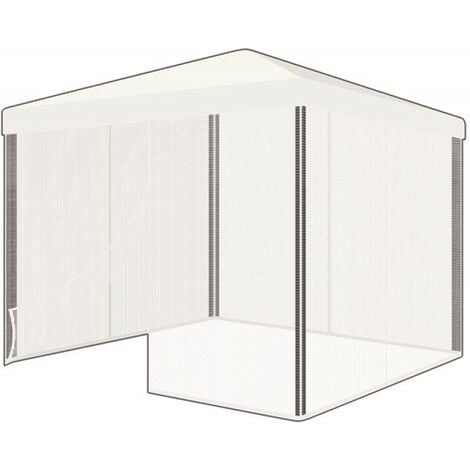 ZANZARIERE PER GAZEBO COMPONIBILE 300X300X200 BIANCO