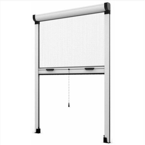 Zanzariera Per Finestre Senza Fori - Telaio In Alluminio - Rete In Fibra Di Vetro - 120x150cm Marrone - Foto 13