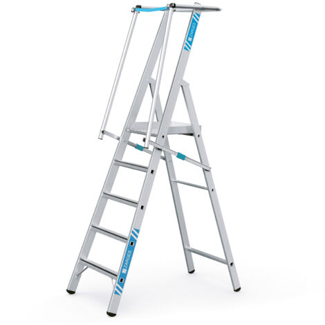 ZAP Safemaster S Stufenleiter mit großer Plattform Zarges 41675 1,32m