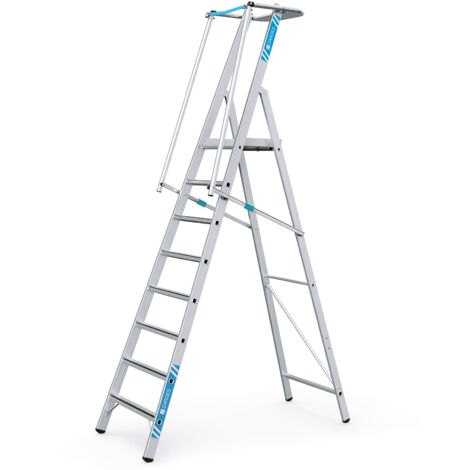 ZAP Safemaster S Stufenleiter mit großer Plattform Zarges 41678 2,07m