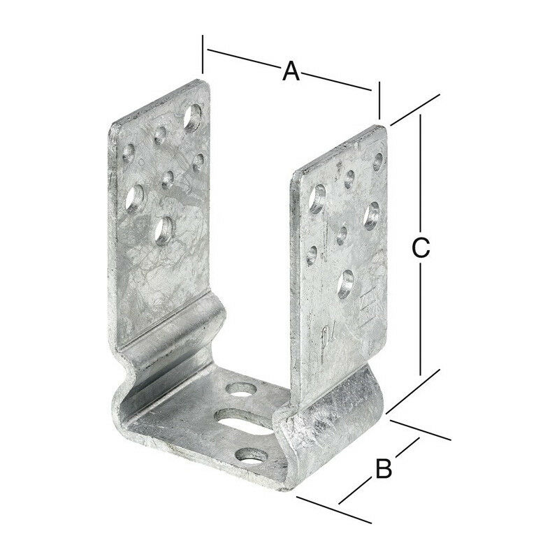 

Zapata de columna 91x60x125mm STA TZN para VORMANN