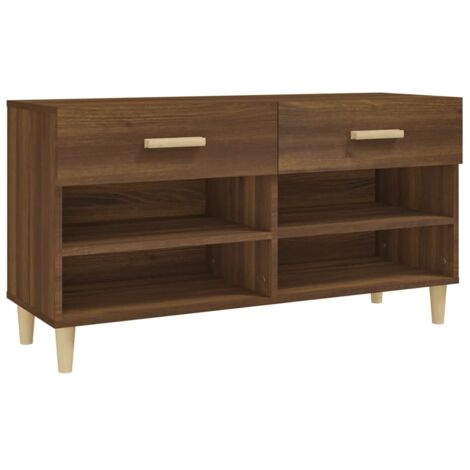 Zapatero 102 x 35 x 55 cm madera contrachapada marrón 020043379