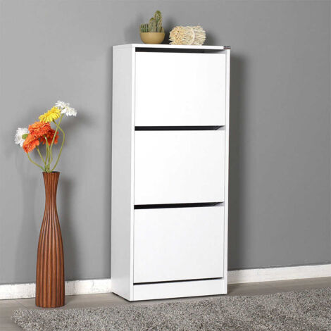 Zapatero 3 Puertas 119X51X26 Blanco