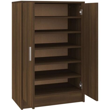 Zapatero 60 x 35 x 92 cm madera contrachapada marrón 020043411