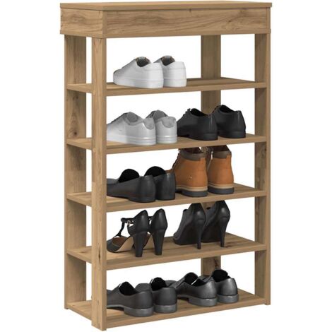 Zapatero artesanal de madera contrachapada 60x30x98 cm