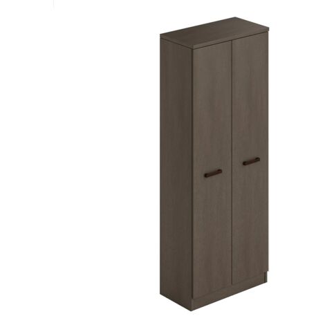 Zapatero barro móvil con dos puertas multiusos y 6 estantes, h182x71x38 cm