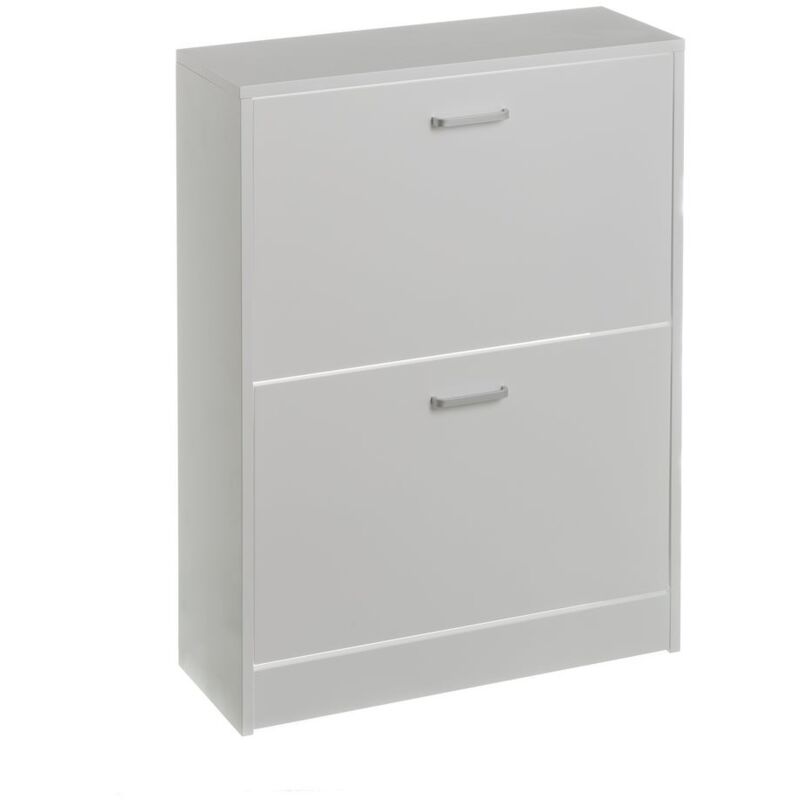 

Zapatero blanco de madera MDF con 2 puertas de 80x60x24 cm