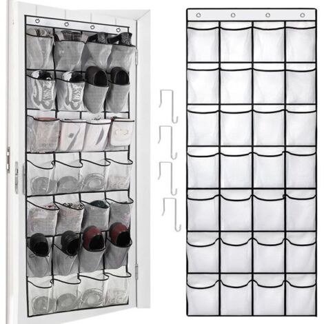 Zapatero colgante – 28 bolsillos, almacenamiento de pared en tela no tejida, fácil de instalar, ideal para la entrada o el vestidor.
