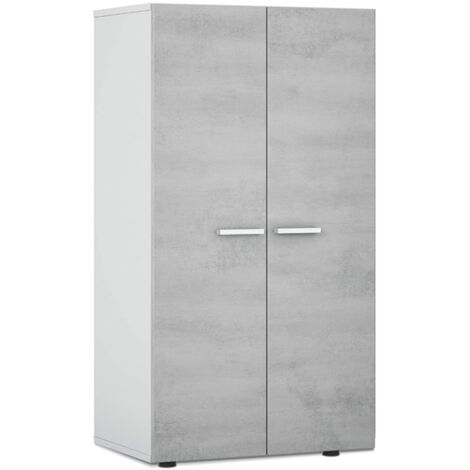 Zapatero compacto con seis estantes cm 55 x 36 x 104 h hormigón