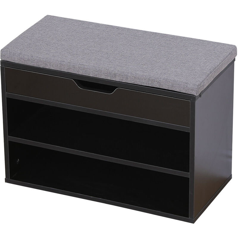 

Zapatero con dos compartimentos y caja negra ALAN
