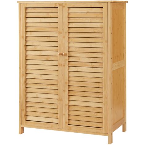 Zapatero de bambú 88 x 66 x 33 cm natural 030007661