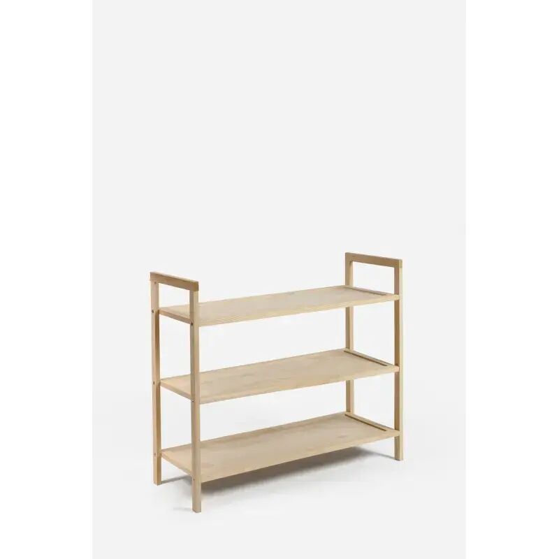 Zapatero de madera 3 niveles - Natural