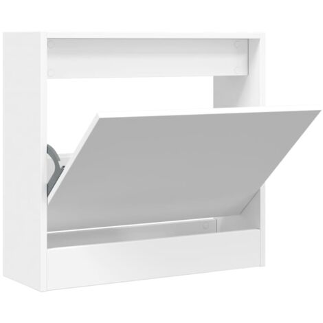 Zapatero de madera de ingeniería blanco 60x21x57 cm vidaXL