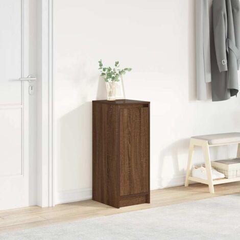 Zapatero de madera de roble marrón 29,5x34x76 cm vidaXL
