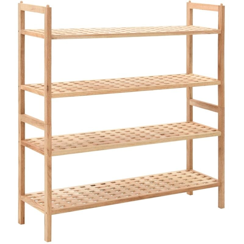 

Zapatero de madera maciza de nogal 69x26x81 cm