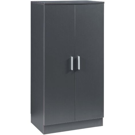 Zapatero/estantería con 2 puertas 108 x 55 x 35 cm antracita 030008949