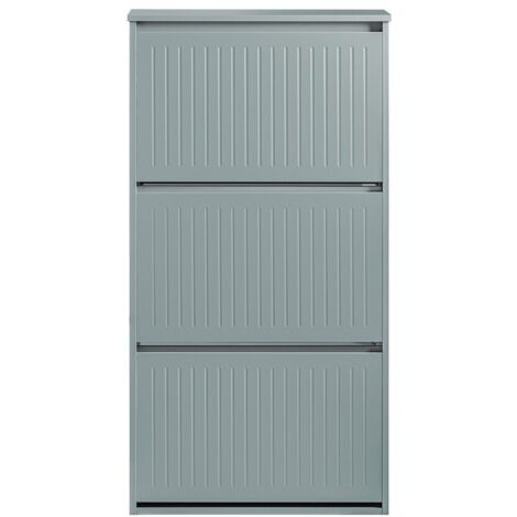 Zapatero Estrecho con 3 Solapas Organizador para Zapatos de Entrada Gris 61 x 26 x 120 cm FSR165-H-HG SoBuy ES