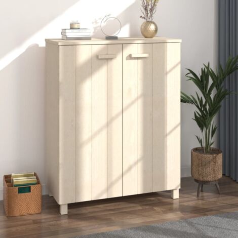 Zapatero HAMAR madera pino maciza marrón miel 85x40x108 cm vidaXL