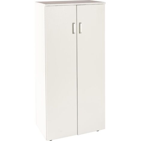 Zapatero Librería de Dos Puertas 124x60x32,50 cm  Blanco