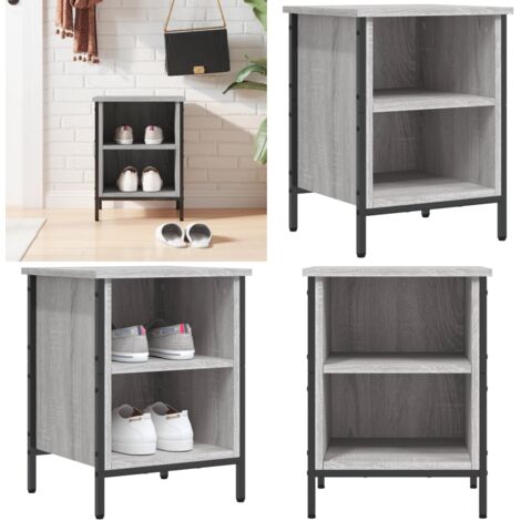 Zapatero madera de ingeniería gris Sonoma 38x35x50 cm - Mueble para zapatos - Estantería para zapatos