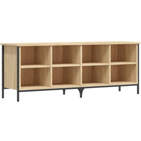 Zapatero madera de ingeniería roble Sonoma 131x35x50 cm vidaXL